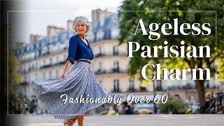 Elegant Parisian fashion over 60 🌸 genius dressing with ageless charm & refinement