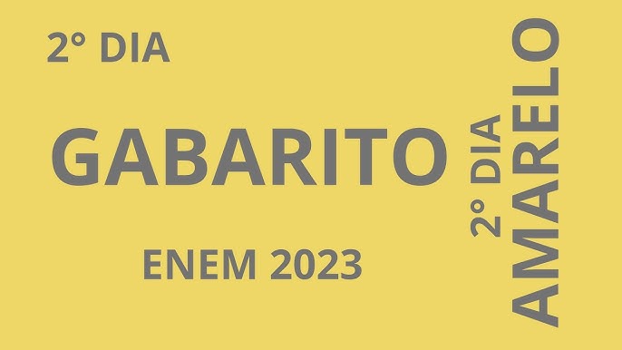 Gabarito do Enem 2023: como ver resultados do dia 2 pelo