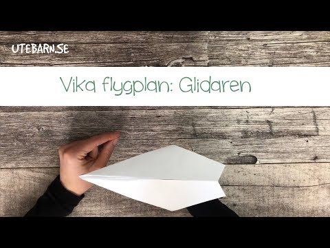 Instruktionsfilm - Vika flygplan - Glidaren