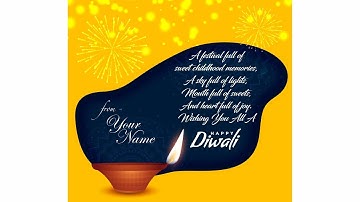 #13 How to create Diwali Wish Card in Corel draw Tutorials for Beginners Simple mailer Design