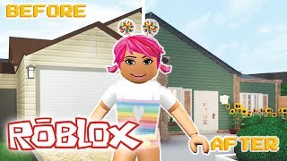 I RENOVATED A PRE-BUILT BLOXBURG HOUSE | Small Suburban (130k) | Welcome to Bloxburg