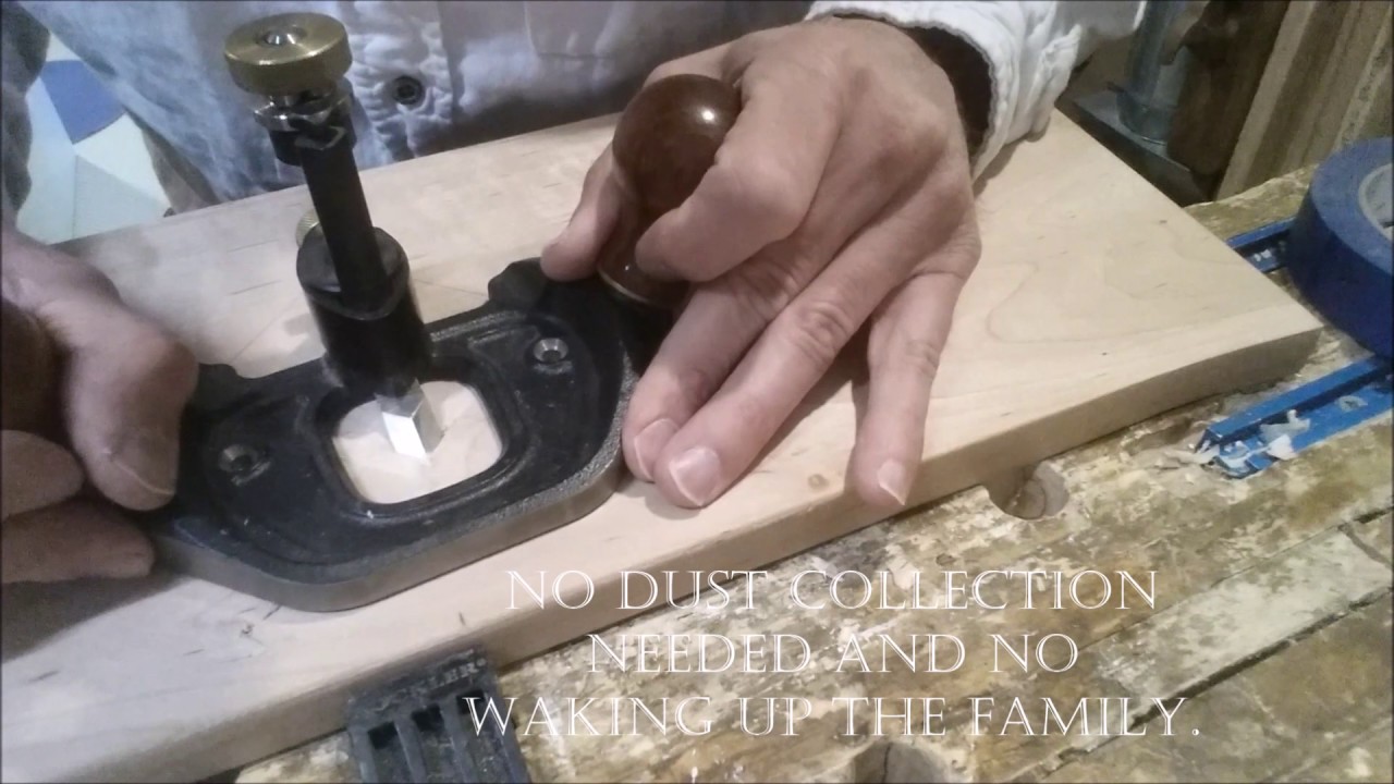 Diamond inlay using a hand router - YouTube