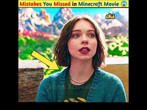 Mistakes You Missed in Minecraft Movie 😱 #shorts #minecraft #minecraftpe #trending