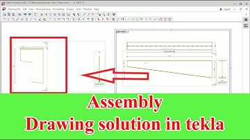 Assembly drawing solution in tekla | Single part views | Pdf in tekla