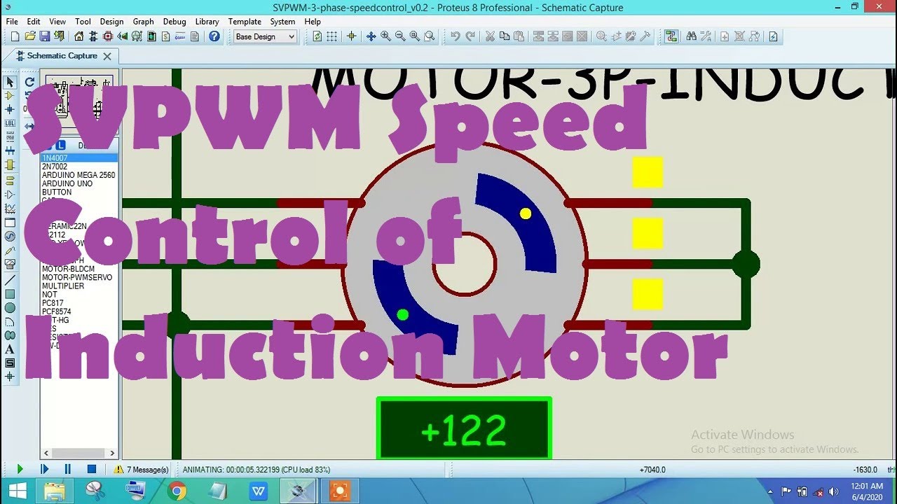 SVPWM Speed Control of Induction Motor - YouTube
