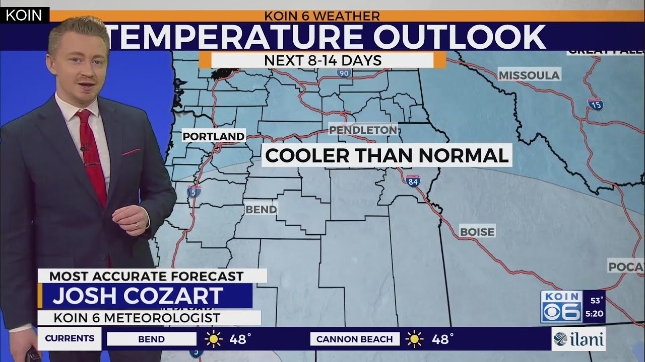 Cooler than normal temperatures expected in Portland - YouTube