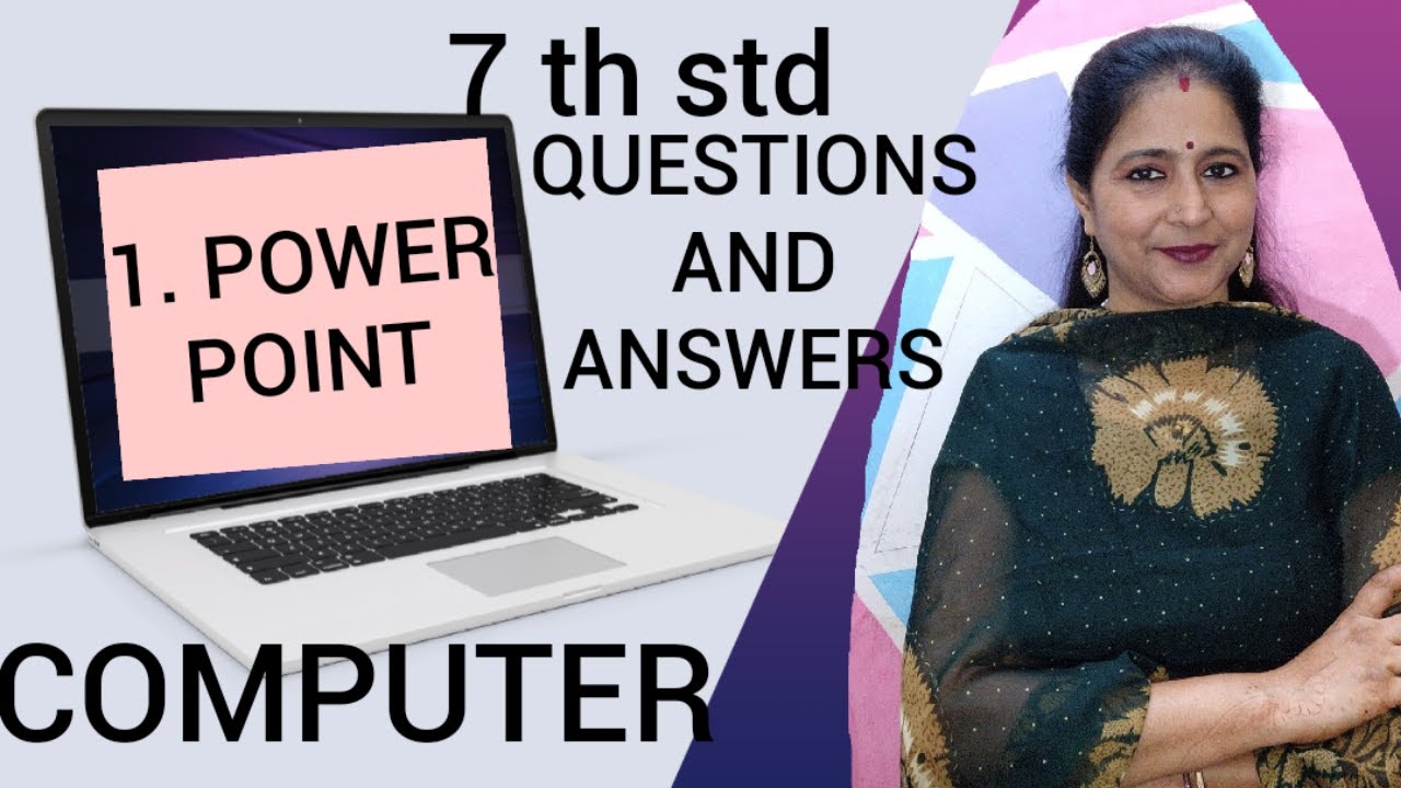 7 th std 👍 COMPUTER 🖥️ QUESTIONS AND ANSWERS OF CHAPTER NO 1 👍 ...