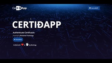 CertiDApp | How To Store & Issue Digital Certificates On Blockchain [Hindi]