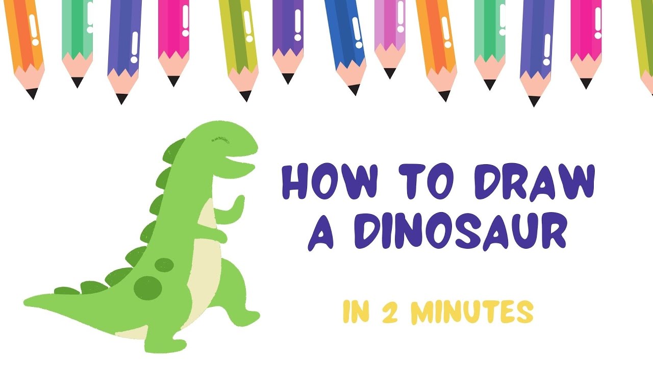 Learn how to DINOSAUR a K for kids easy and step by step | Как нарисовать динозавра, шаг за шагом |