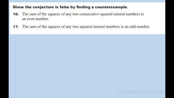 Show the conjecture is false by providing a counter example. 2 problems