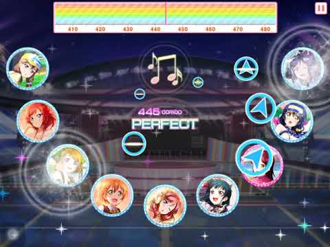 ラブライブ！ スクフェス  Braveheart Coaster [MASTER] Full Combo 特技OFF (No skills)