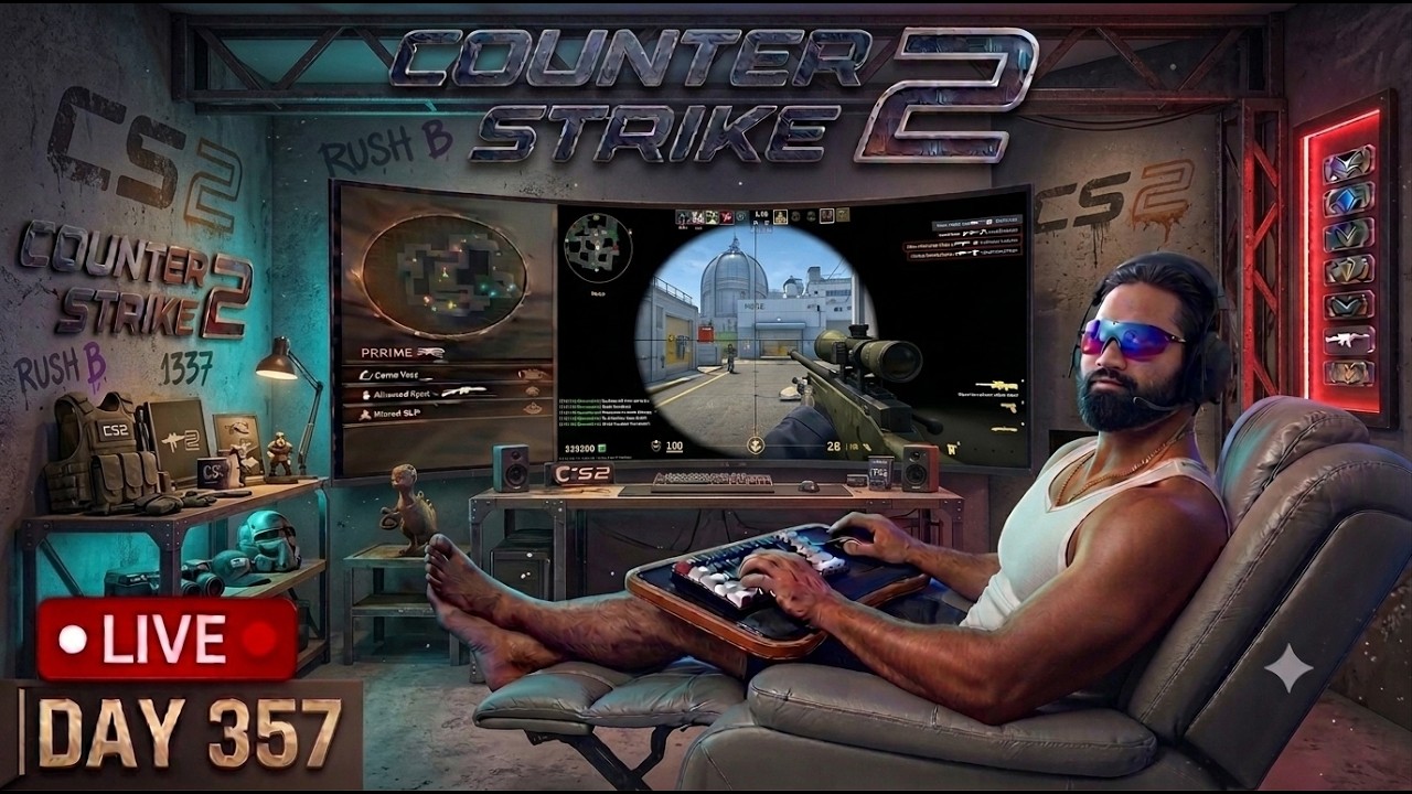 🔴 CS2 day 358 on 4K TV cs2 live #superhelly #gamerbayko