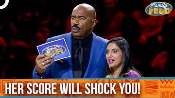 She Almost Won the Game by Herself! | Fast Money | Family Feud Classics