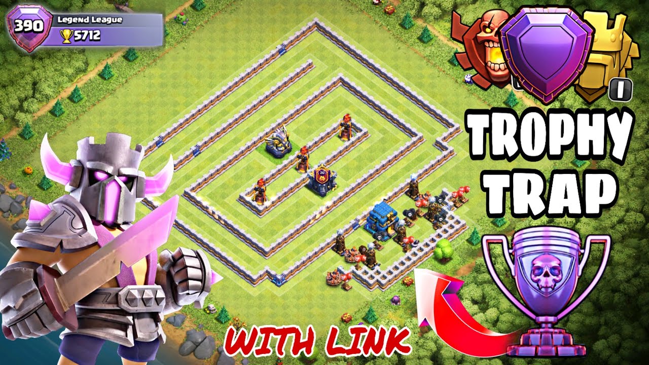 TH12 BEST TROPHY/TROLL BASE 2019 WITH BASE LINK | TH12 TROPHY DEFENSE BASE WITH REPLAYS