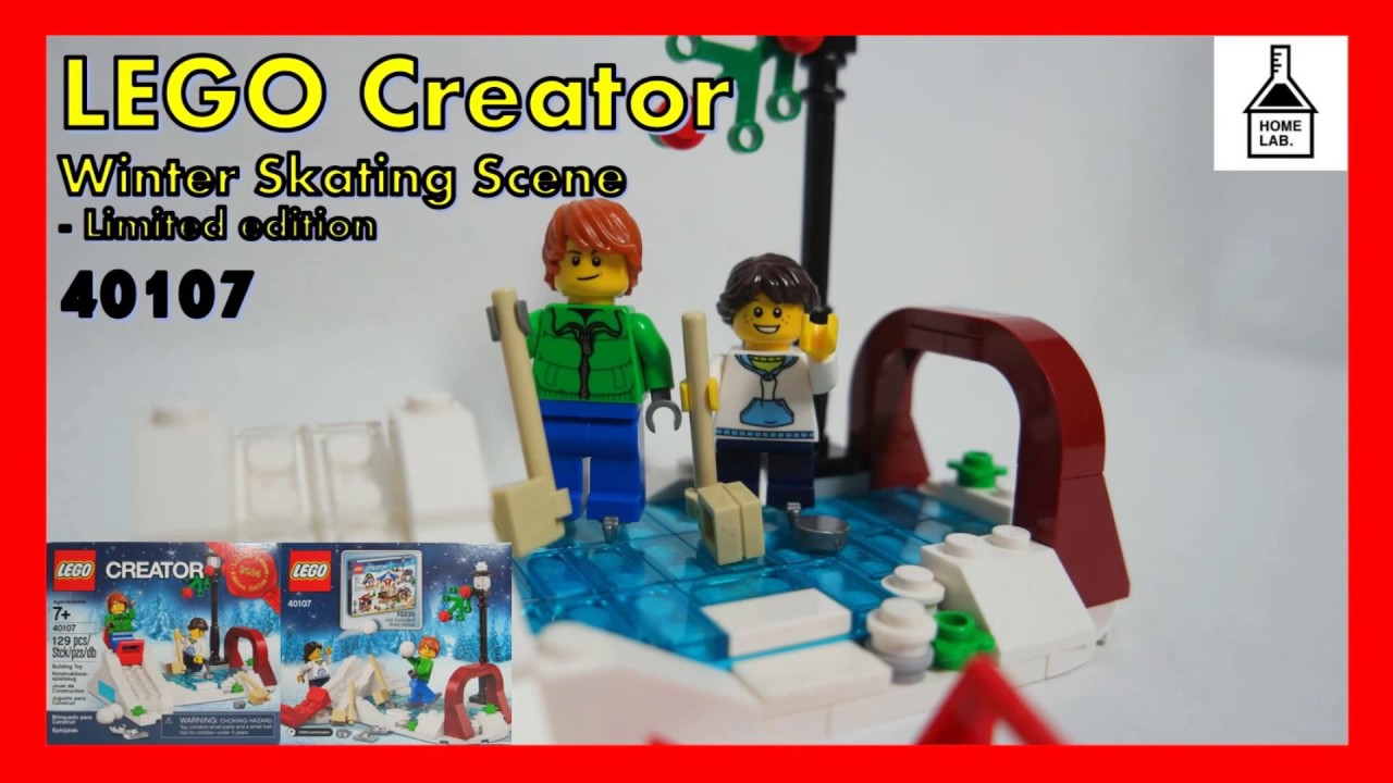 [홈랩] Home Lab. _ 레고 크리에이터 40107 겨울날의 풍경 (Lego Creator 40107 Winter Skating Scene)