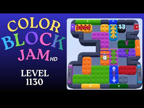 Color Block Jam Level 1130 Solution Walkthrough