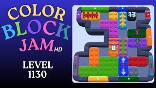 Color Block Jam Level 1130 Solution Walkthrough