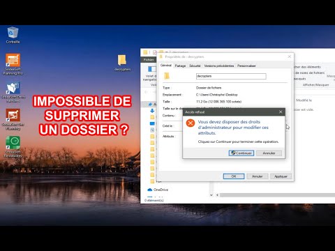 Impossible de supprimer un dossier Windows ?
