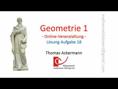 Geometrie 1 - Lösung Aufgabe 18