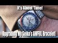 Upgrading My Seiko's AWFUL Bracelet!  (Uncle Seiko Bracelet Review)