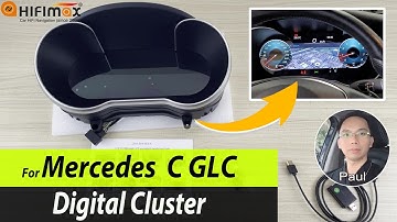 Hifimax Mercedes C class W205 GLC X253 Digital Cluster - Digital Instrument Unboxing