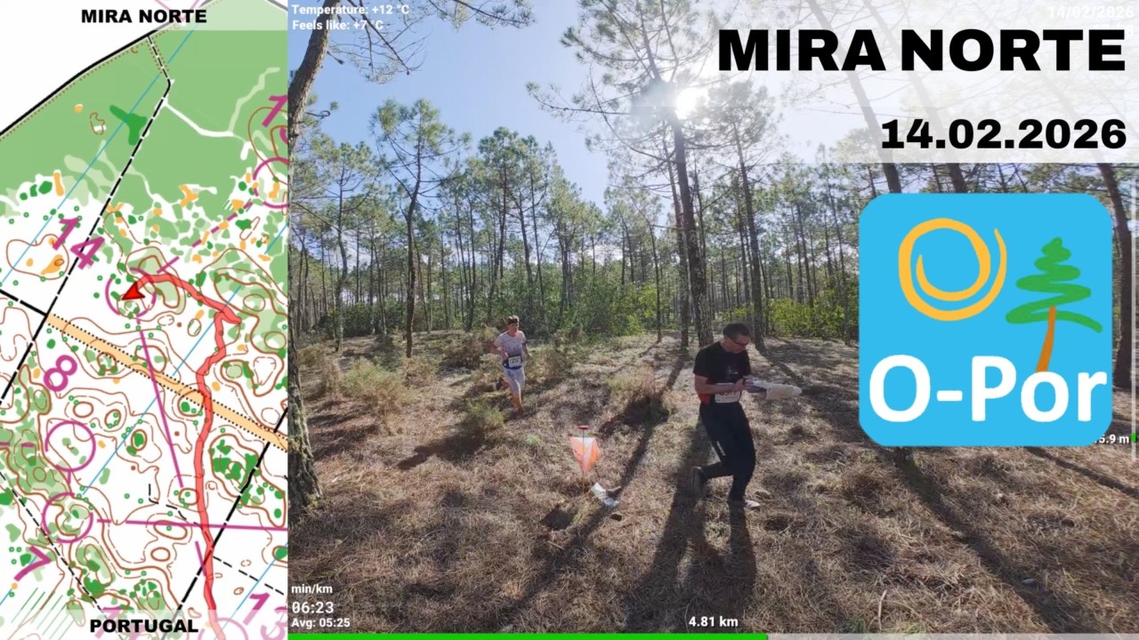 Headcam Orienteering: Mira Norte, Portugal. GOLD WRE. Middle.