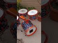 Custom pocket drumset. Creative drummer