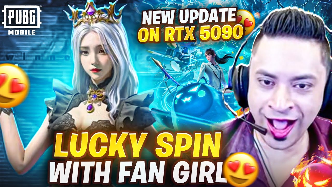 FUNNY CRATE OPENING WITH FAN GIRL 😍 3 RP GIVEAWAY🎁PUBG MOBILE ON RTX 5090 !! 😱