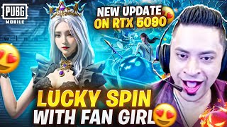 FUNNY CRATE OPENING WITH FAN GIRL 😍 3 RP GIVEAWAY🎁PUBG MOBILE ON RTX 5090 !! 😱