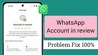 Account in review problem on WhatsApp || How To Fix Account in review on WhatsApp (New 2026) 