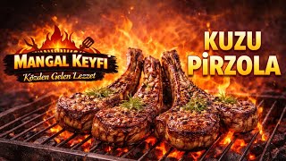 🐑 Kuzu Pi̇rzola 🔥 Grilled Lamb Chops Mangal Keyfi̇