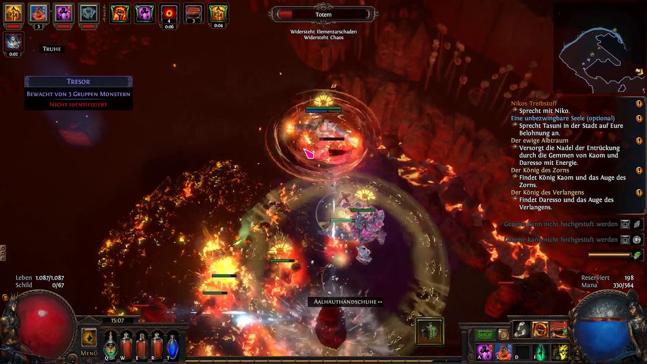 Path of exile Hardcore Modus leicht gemacht Akt4 (Kaoms Feste)