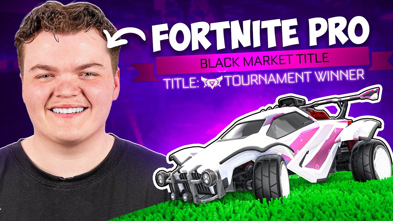 CARRYING a FORTNITE PRO in a SSL ROCKET LEAGUE TOURNAMENT (ft. PWR Winter)