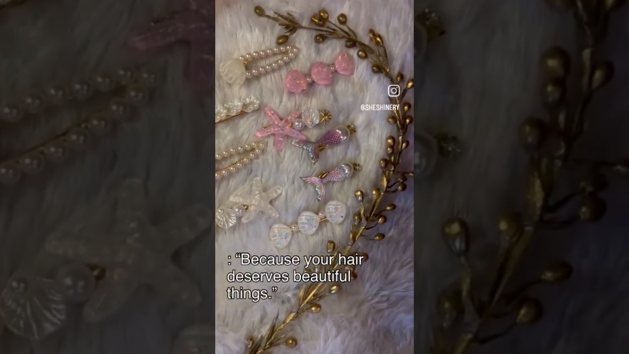 Pinterest Hair Clips ✨ Mermaid, Pearls & Aesthetic Pins🐚 