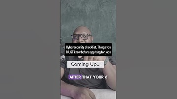 Cybersecurity checklist for job interviews. #cybersecurity #cybersecurityinterview