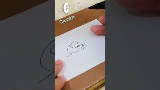 Letter C Signature Ideas / How to write letter C #shorts #signatureideas Signature for Caren