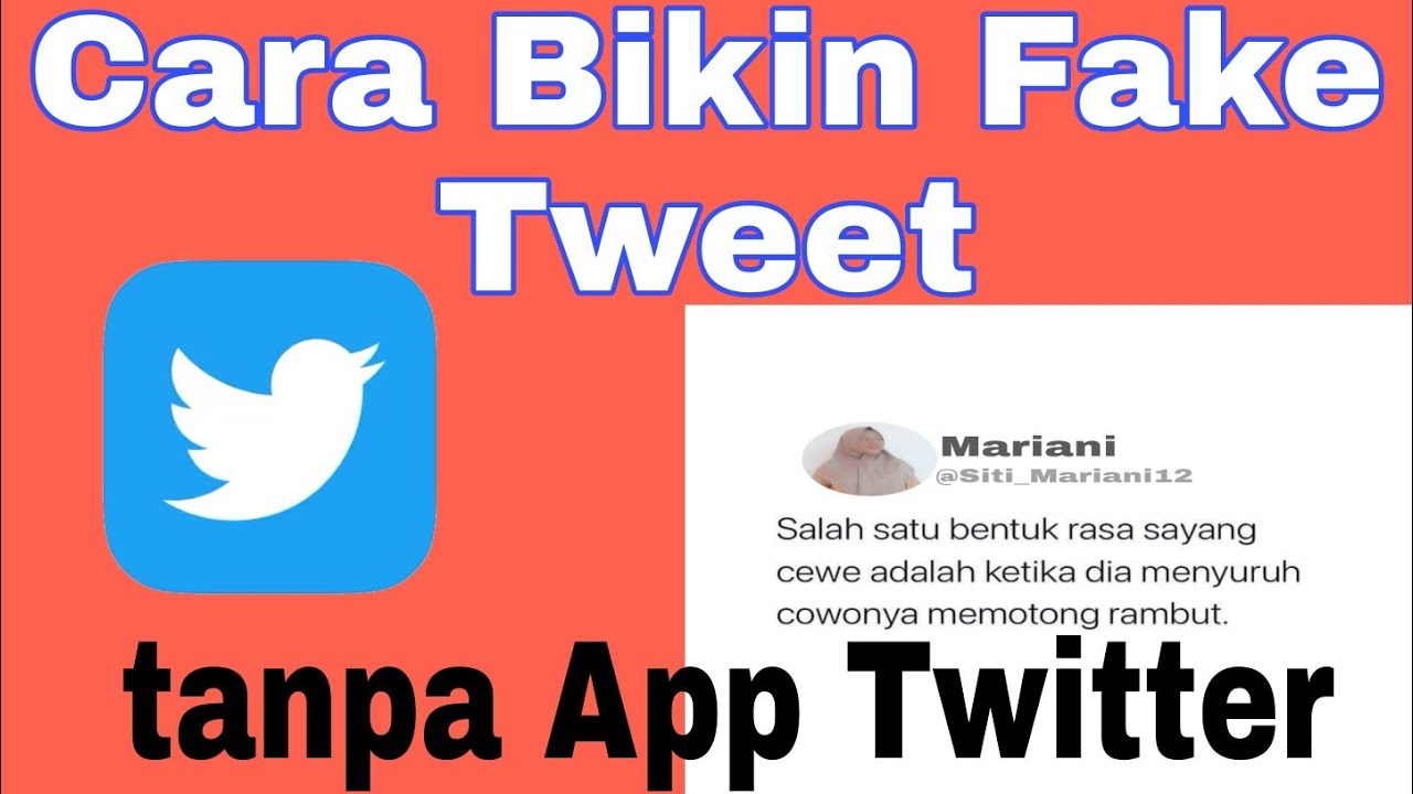 TOTURIAL FAKE TWEET TANPA APLIKASI TWITTER 