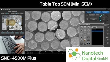Tabletop SEM - SNE 4500M Plus - Nanotech Digital GmbH