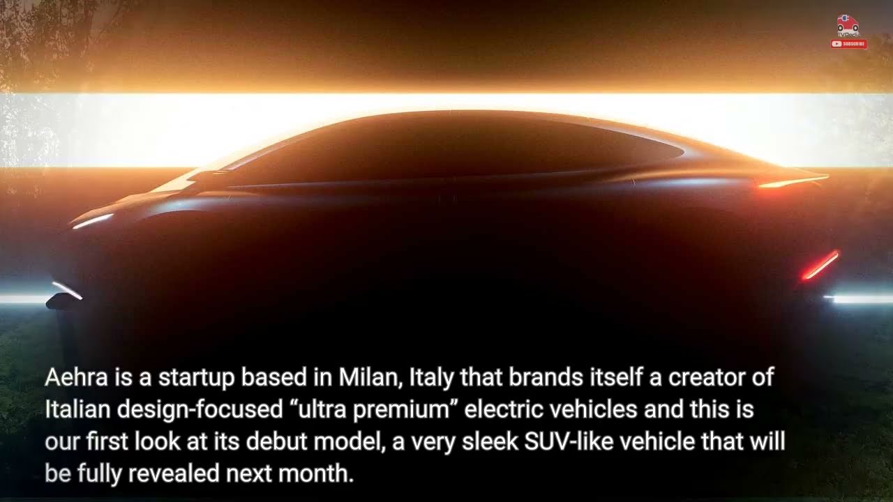 Italian Luxury EV Startup Aehra Teases Exceedingly Sleek SUV Model