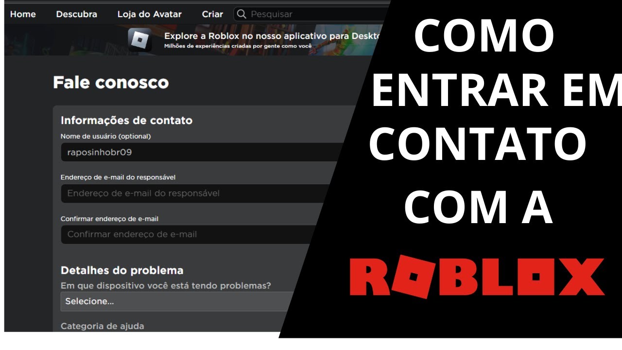 ✓[PASSO A PASSO] COMO ENTRAR EM CONTATO COM A SUPORTE DO ROBLOX 