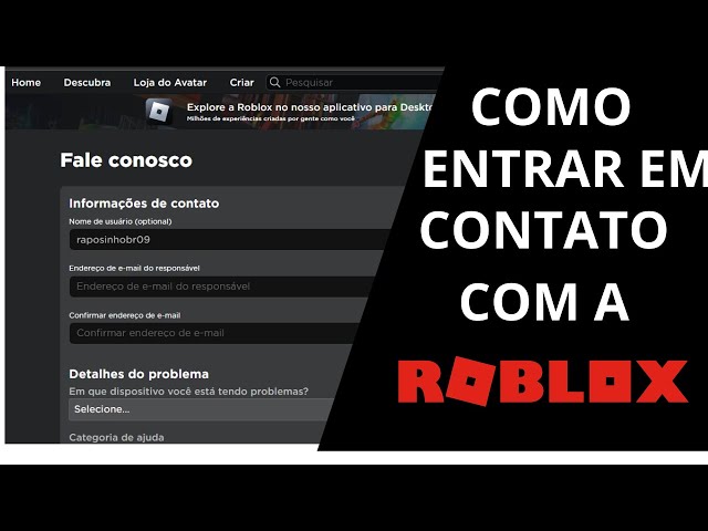 Como contatar o suporte do Roblox - CCM