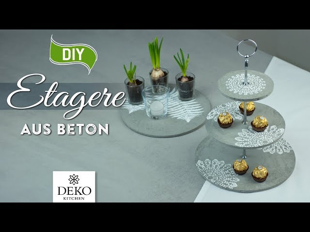 DIY: Coole Deko-Vase mit Betonsockel – Deko-Kitchen: Schöne Deko selber  machen