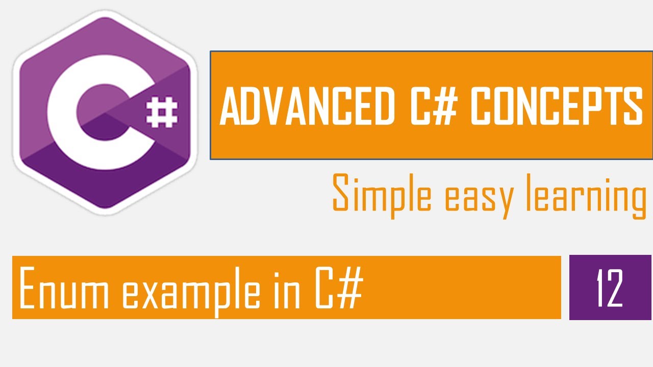 Enum example in C# | What is Enum | Enumeration type in C# | Advanced C#