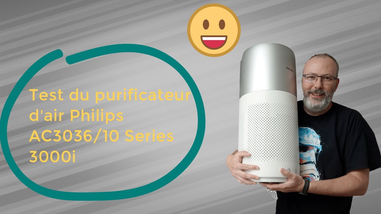 Test du purificateur d'air Philips AC3036 10 Series 3000i 