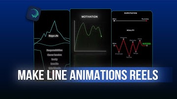 How to make Viral line, graph Animation Reels In Alight Motion | Mobile Reel Editing