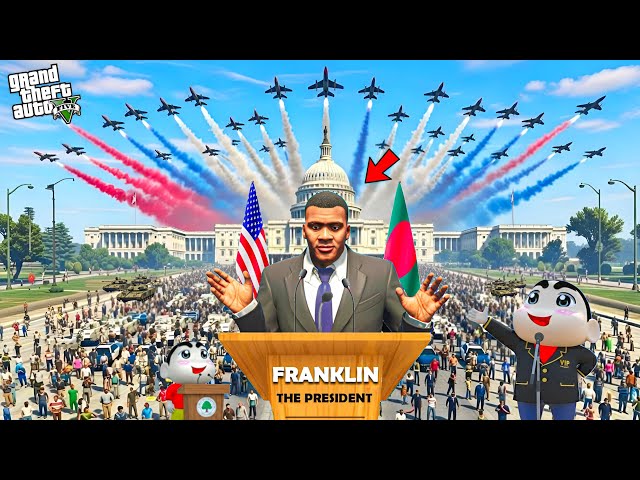 Franklin And Shinchan Elected President of Los Santos in GTA 5! Bangla Gameplay