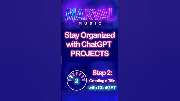 Stay Organized with ChatGPT Projects | Marval Music 🎶🤖