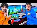 CONTROLLING Little Brothers PC While He Plays Fortnite! (RAGE)