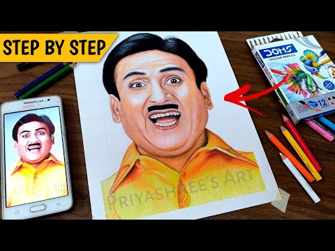 How to draw Dr. Hansraj Hathi Caricature from tarak mehta ka oolta chashma  | Akils Art - video Dailymotion