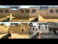 COMPARISONS ALL GUNS: CS:1.6 - CS:CZ - CS:S - CS:GO - [HD]